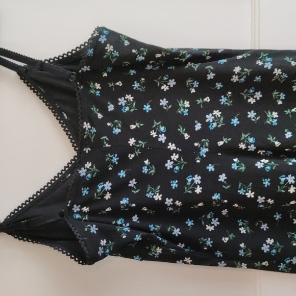 SOLD Vintage/ Y2k Slip Floral Dress - Picture 3 of 4